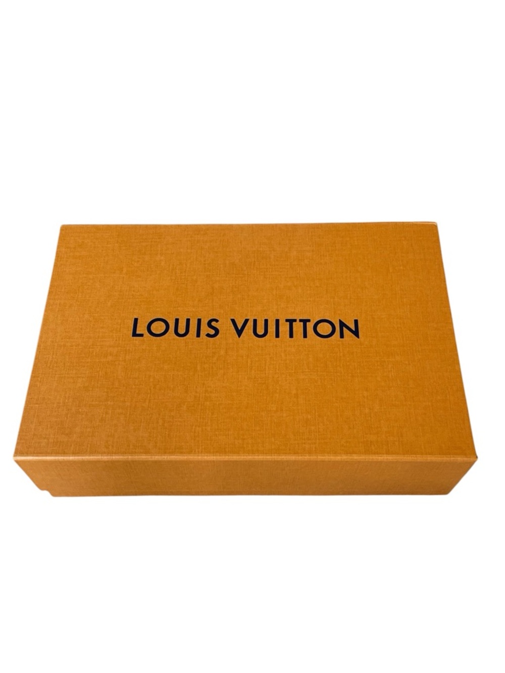 Louis Vuitton Orange and Black Logo Magnetic Gift Box